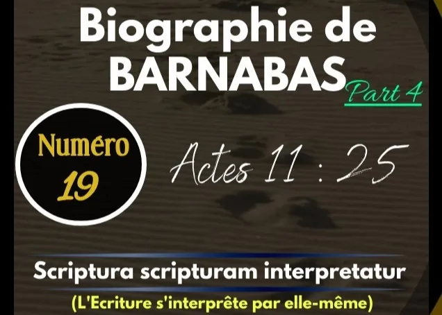 Biographie de Barnabas (Part 4)