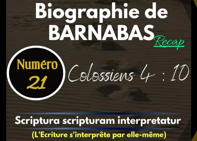 Biographie de Barnabas (Recap)